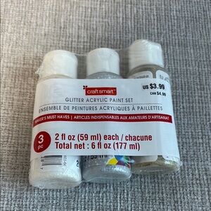 Craft Smart Glitter Acrylic Paint Set